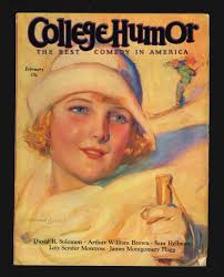 Humour universitaire, février 1926, magazine vintage Sam Hellman, Lois  Seyster Montross, James Montgomery