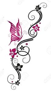 Floral Tribal Tatouage En Noir Et Rose Tatouage Tribal Tatouages Indigenes Idees De Tatouages