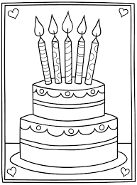 Birthday Cake Cartoon Images Black And White Birthday Cake Digi Stamp Muslim Cartoon Birthday Cake Birthday Coloring Pages Birthday Cake