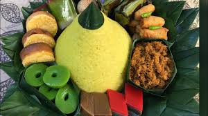 Nasi tim is an indonesian steamed chicken rice. Tumpeng Ketan Kuning Ketan Kuning Unti Kelapa Cara Membuat Tumpeng Hobimasak Youtube