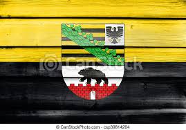 Beispiele für modernes denken von heute finden sie hier. Die Flagge Von Sachsen Anhalt Mit Wappen Deutschland Gemalt Auf Alten Holzplanken Hintergrund Canstock