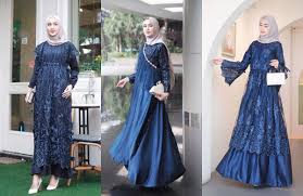 Baju warna maroon sebaiknya dipadankan dengan tudung warna apa? Glamor Ini 5 Dress Hijab Kondangan Warna Royal Blue Yang Mewah Semua Halaman Cewekbanget