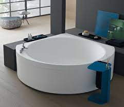 Typically shaped like a curved triangle, they often feature two sides if you're working with a particularly compact space, you can still find small corner bathtubs to fit; Albatros Tub Corner Bathtub Bathtub Design Modern Bathtub