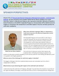 Ahead of the 2nd Annual Cold Chain & Temperature Management Logistics