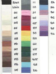Hug Snug Color Chart Banaschs Sewing Supplies