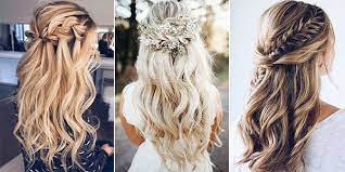 Wedding hairstyles half up half down braid. 20 Brilliant Half Up Half Down Wedding Hairstyles For 2021 Emmalovesweddings