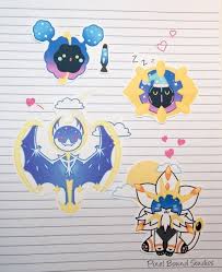Chibi Cosmog Cosmoem Solgaleo Lunala Stickers And Magnets Etsy Chibi Cute Pokemon Pokemon Drawings