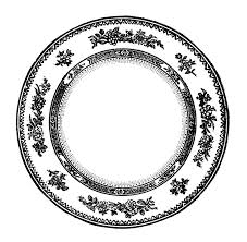 Black And White Plates Clipart Free Vintage Clip Art Images Vintage Plates And Dishes Clipart In 2020 Clip Art Vintage Clip Art Vintage Plates