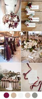 In the case of centerpieces, flowers within the same color palette will be used if possible, even if this means substituting other kinds of flowers of equal or higher value. 8 Beautiful Wedding Color Ideas In Shades Of Red Wine And Burgundy Elegantweddinginvites Com Blog