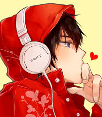 Hiro Listening To Music Me Comes Over Staring To See When He Ll Notice Anime Music Cute Anime Guys Anime Boy