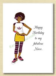 Happy Birthday Wishes For 21 Year Old Niece African American Niece Birthday Card C Birthday Cards For Niece African American Birthday Cards Happy Birthday African American