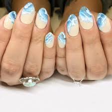Ocean Nails Wave Nails Beach Nail Designs Nail Art Summer Beach