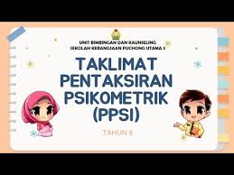 Taklimat Pentaksiran Psikometrik Ppsi Inventori Kecerdasan Pelbagai Tahun 6 Skpu3 Youtube