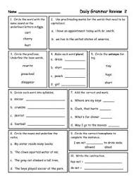 Daily Grammar Review Grammar Review 2nd Grade Grammar 2nd Grade Writing