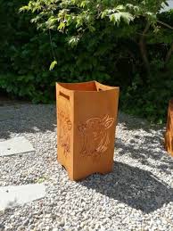 Edelrost Feuerkorb Kuh Feuerkorb Edelrost Korb