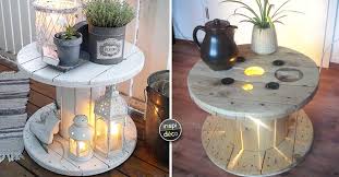 A la recherche d'une nouvelle table basse pour votre salon ? La Vieille Bobine De Cable Electrique Devient Deco 20 Idees Sublimes