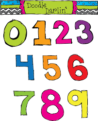 Basic Numbers Clipart Set Instant Download Kindergarten Reading Clip Art School Skill