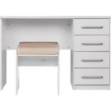 Woltu dressing table cosmetic table white with dressing stool makeup mirror vanity bedroom dresser set 2 drawers & bedside table for ample storage mb6059ws 3.8 out of 5 stars 387 £98.99 £ 98. Buy Vancouver 4 Drawer Dressing Table And Stool White At Argos Co Uk Your Online Shop 4 Drawer Dressing Table Dressing Table Desk Dressing Table With Stool