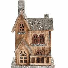 100% microfiber ultra plush area rug, super comfortable when your. Wooden House Led Christmas Decoration 30 Cm Home Styling Collection Ebay