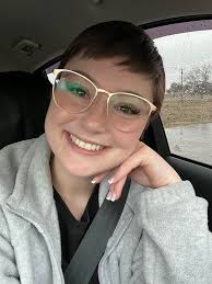 My latest crocheted creation is Ms. LaBonz who will not tolerate any  nonsense!