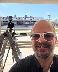 The photoshoot today includes a ladder 🪜 😂. I'm not very tall. Looking  forward to taking these high school choir photos again today for our local  high school music department. #highschoolchoir #morenovalleymatters #