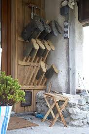 Homemade Welly Stand Rangement Bottes Decoration Voyage Et Deco Exterieure