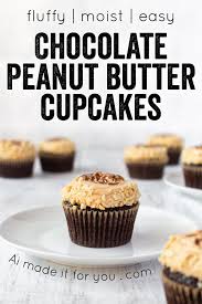 Chocolate Peanut Butter Cupcakes Ai Made It For You Recipe Easy Cupcake Recipes Baking Dish Recipes Peanut Butter Recipes