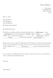 Letter Of Intent Bringing School Home