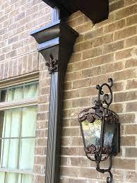 Choose a unique style for your home. Fleur De Lis Leader Heads With Solara Lighting Napa Cast Iron Keywords Conductor Heads Scupper House Designs Exterior White Brick Houses Tuscan Style Homes