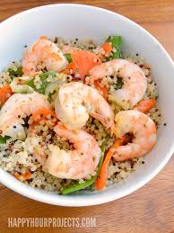 Quick And Easy Shrimp Quinoa Happy Hour Projects Recipe Easy Main Dish Recipes Grilled Fish Recipes Shrimp And Quinoa