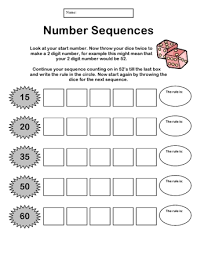 Download ks1 sats papers for children in year 2. Dice Number Sequences Teaching Ideas