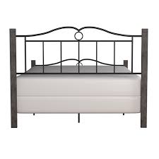 Hillsdale Furniture Dumont Brushed Charcoal Wood Posts and Scrolled Black  Metal Full Bed - Walmart.com