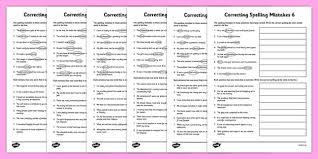 year 5 circle the correct the spelling worksheets