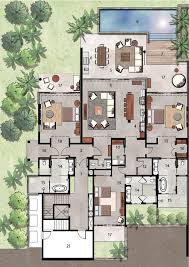 Maybe For A Villa Or Apts Floor Plans For The Premium Villas Allocated To The Founders Offering At Chileno Bay Reso Villa Plan Beach Floor Plans Floor Plans