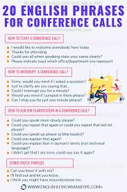 Conference Call English Vocabulary Business English Common Phrases In 2020 English Phrases English Vocabulary Words English Vocabulary