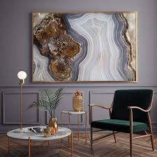 Mineral Photography Print 056 Agate Slab Choose Fine Art Print Or Canvas Mineral Geode Agate Decor Decoration Decoration Maison Deco Maison