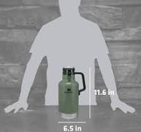 STANLEY Classic Outdoor Growler Geschenk-Set, 60 oz Bierzüchter mit 4  Metallgläsern, Edelstahl vakuumisoliert Bierbehälter-Kit