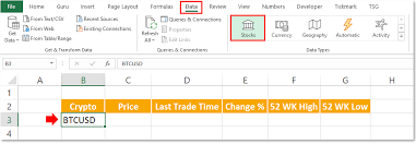 We take our data very seriously and we do not change our data to fit any narrative: How To Pull Cryptocurrency Prices In Excel Thespreadsheetguru