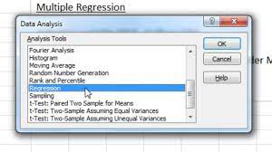 Multiple Regression In Excel P Value R Square Beta Weight Anova Table Part 1 Of 3 Youtube