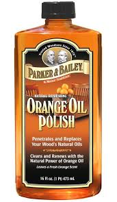 Parker Bailey 510677 Wood Oil Polish 16 Oz Fresh Orange Orange Oil Orange Scent Wood Polish