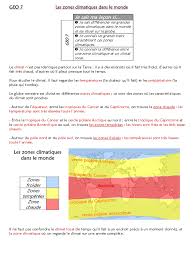 Dans les deux zones c'est par les températures que se définissent les saisons, on distingue l'hiver, l'été. Les Zones Climatiques Dans Le Monde Tropiques Climat