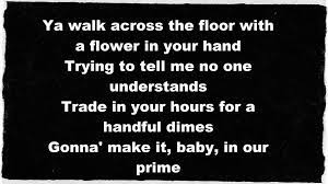 The Doors Five To One Lyrics Riders On The Storm No One Understands