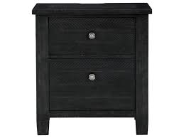 No need for a sale; Benchcraft By Ashley Noorbrook Rustic 2 Drawer Nightstand In Black Finish With Outlets And Usb Charging Royal Furniture Nightstands