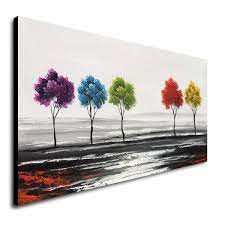 Maybe you would like to learn more about one of these? Handmade Colorful Tree Oil Painting On Canvas Modern Abstract Large Landscape Wall Art For Abstract Tree Painting Abstract Canvas Painting Canvas Art Painting