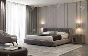 Find the perfect grey room stock photos and editorial news pictures from getty images. Grey Contemporary Luxury Modern Bedroom With Stool And A Carpet Stock Photo Picture And Royalty Free Image Image 134434717
