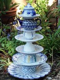 Garden Totem Via Facebook Glass Garden Art Alice In Wonderland Tea Party Garden Whimsy