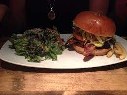 Autumn kale chicken salad features apple, avocado and almonds in this delicious fall salad recipe. Hamburger And Kale Salad Picture Of Cactus Club Cafe Victoria Vancouver Island Tripadvisor