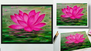 Wrist tattoo inspired by celtic knotwork and mehndi style lotus flowers. Making Of Easy Acrylic Painting Lotus Painting Pond Acrylics Relaxing Easy Step By Step Youtube