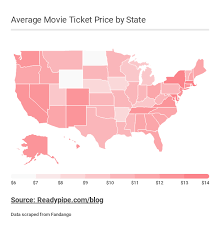 Find the ticket prices for those years. Movie Ticket Prices By State Mapporn