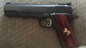 Black And Gold 1911 Grips Pin On Owned Firearms